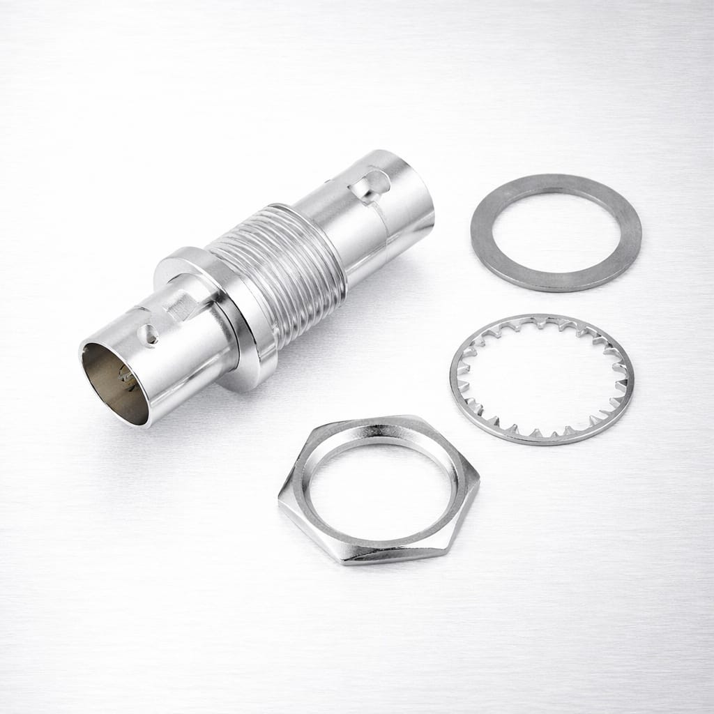 BNC Bulkhead Double Female adapter with O-ring